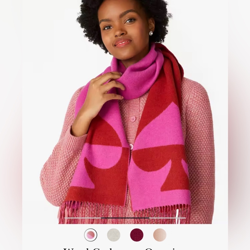 NWT Kate Spade New York Oversized Wool and Cashmere Scarf
